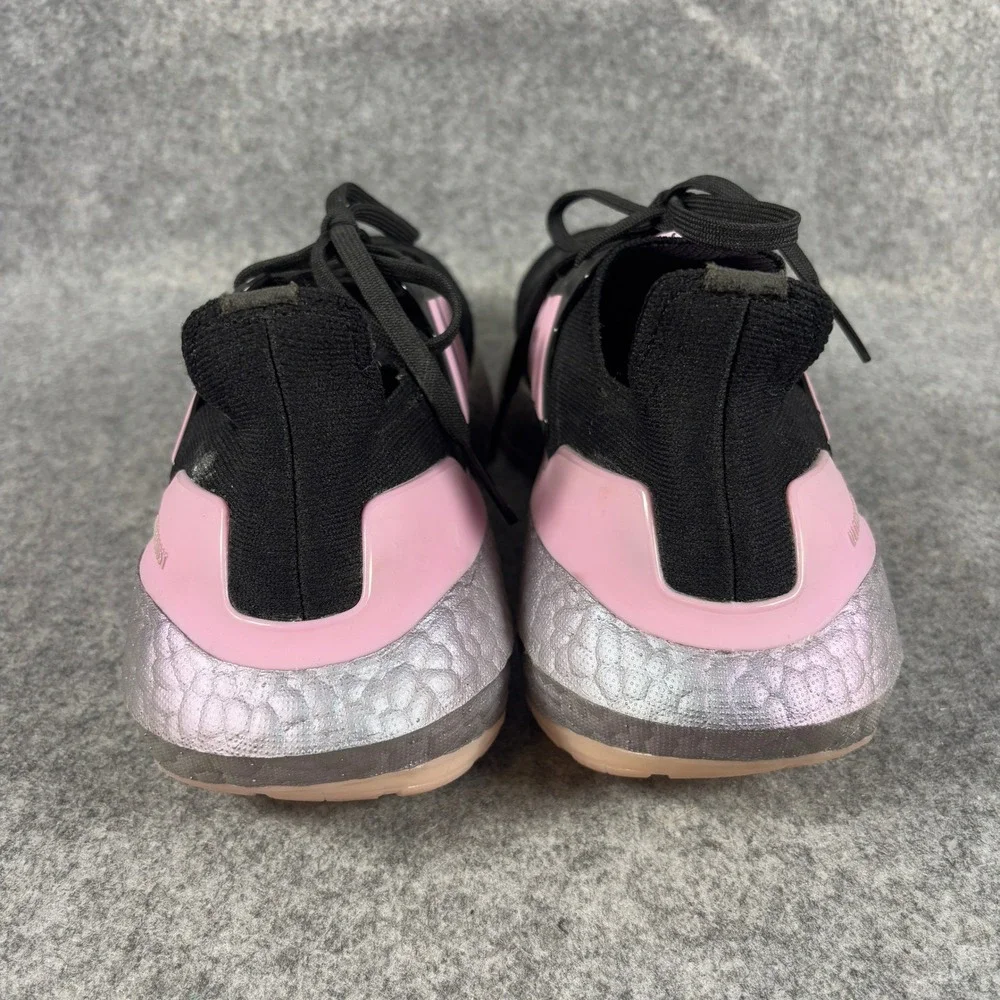Adidas Ultraboost 22 Womens Size 8 Black Pink Running Shoes Sneakers HP2480